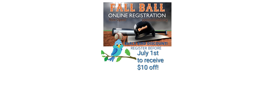 Register for Fall Ball Today!